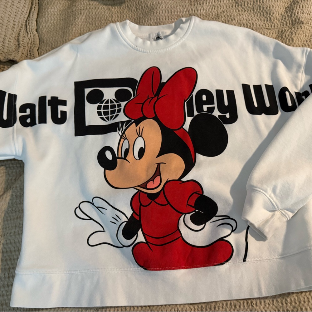 Disney White and Red Minnie Mouse Hoodie